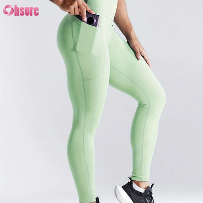 Leggings di asciugatura veloce Leggings sportivi di fascia alta Leggings di fitness Butt Lift Leggings yoga Leggings laterali di tasca femminile