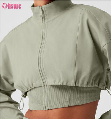 Giacca da moto da donna con cerniera in stile outdoor Motocross Crop
