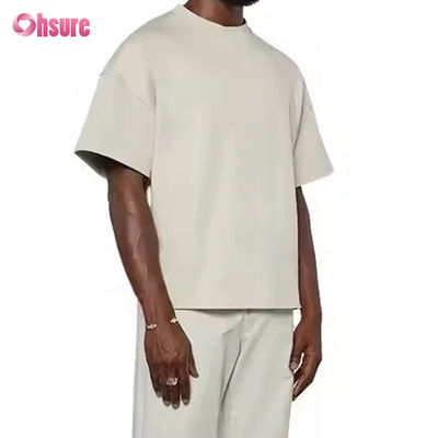 Logo personalizzato di alta qualità 260 GSM scatola pesante adatta al 100% di cotone spalla a goccia T-shirt oversized sport