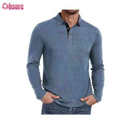 45%Bamboo 46%Polyester 9%Spandex Deodorante antibatterico Tessuto a secco rapido Personalizzare Stampato Maniche lunghe o corte Polo