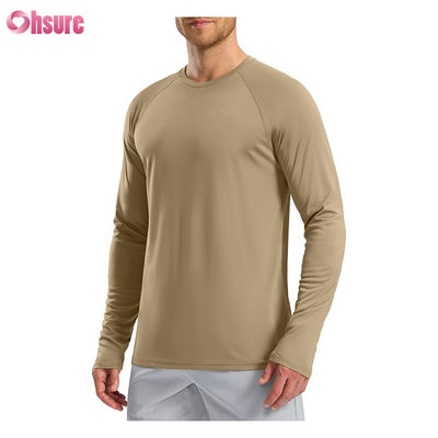 Tessuto personalizzato in nylon, spandex, poliestere e cotone. Magliette sportive da uomo personalizzate con stampa, comode e morbide, magliette oversize, tinta unita.