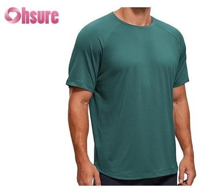 Stampa casuale Modello a maglia Supporto muscolare Esercizio abbigliamento per uomini Bambù tessuto BoxeT-shirt stampa