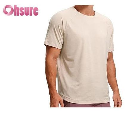 Stampa casuale Modello a maglia Supporto muscolare Esercizio abbigliamento per uomini Bambù tessuto BoxeT-shirt stampa