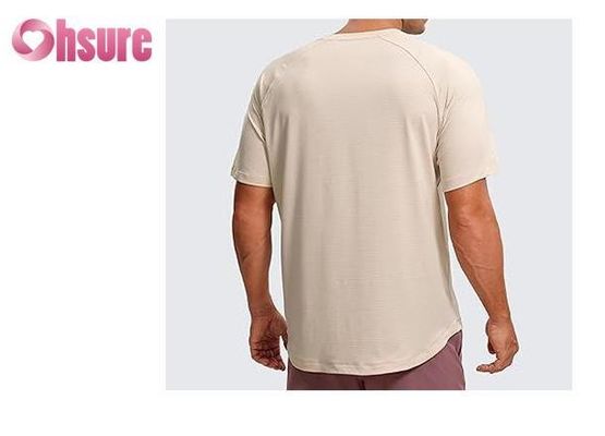 Stampa casuale Modello a maglia Supporto muscolare Esercizio abbigliamento per uomini Bambù tessuto BoxeT-shirt stampa