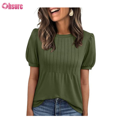 Top donne T-shirt a manica corta Camicie abito casual business piatto moda estiva 2025 abiti comodi di base