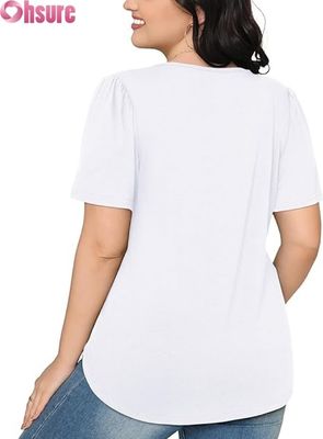 T-shirt da allenamento da donna in cotone di alta qualità all'ingrosso, personalizzato, vestibilità ampia, magliette bianche, stile moda uomo