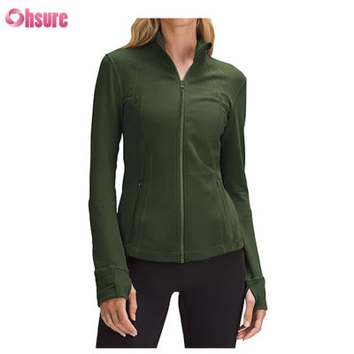 Nuovo logo personalizzato Moda tinta unita Tasca Pullover Zip up Tempo libero Sport Fitness Felpa OEM Alta qualità per donna