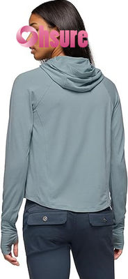 Felpe con cappuccio da yoga ecologiche da donna, collo, maniche lunghe, maglione, fitness, top sportivi con logo frontale
