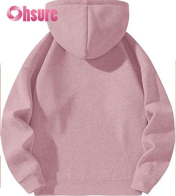 Felpa con cappuccio a quarto di zip da donna di alta qualità con logo personalizzato, maniche lunghe e stampa di lettere a colori caldi per l'autunno