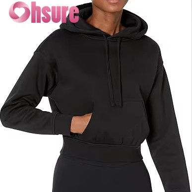 Top sportivo da donna in cotone 100% a vestibilità ampia, girocollo, felpa con motivo personalizzato, antirughe, ecologico, anteriore