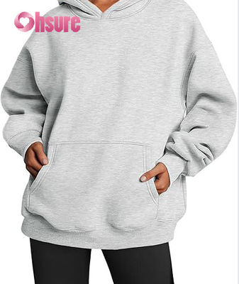 Felpa con cappuccio oversize personalizzata da donna, sportiva, casual, invernale, in taglie forti, per corsa, abbigliamento sportivo