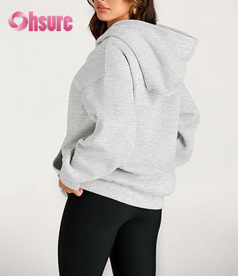 Felpa con cappuccio oversize personalizzata da donna, sportiva, casual, invernale, in taglie forti, per corsa, abbigliamento sportivo