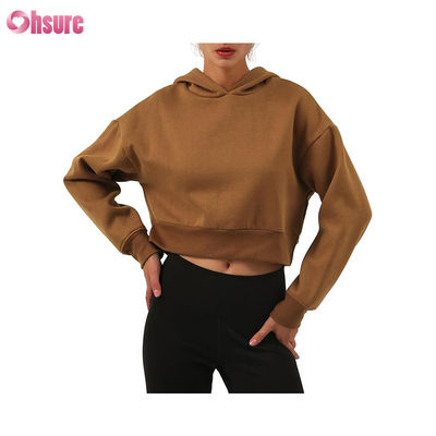 Abbigliamento Fitness Donna Felpe con Cappuccio in Cotone Organico Sportive con Logo Personalizzato Felpe con Cappuccio da Allenamento Fitness Donna
