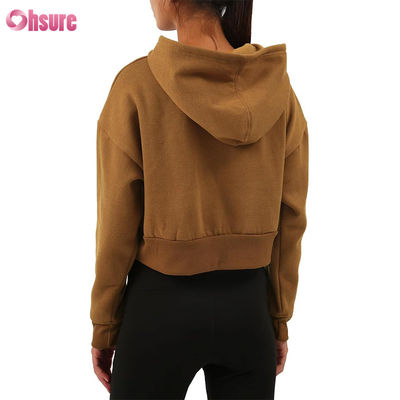 Abbigliamento Fitness Donna Felpe con Cappuccio in Cotone Organico Sportive con Logo Personalizzato Felpe con Cappuccio da Allenamento Fitness Donna