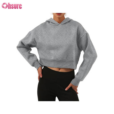 Abbigliamento Fitness Donna Felpe con Cappuccio in Cotone Organico Sportive con Logo Personalizzato Felpe con Cappuccio da Allenamento Fitness Donna