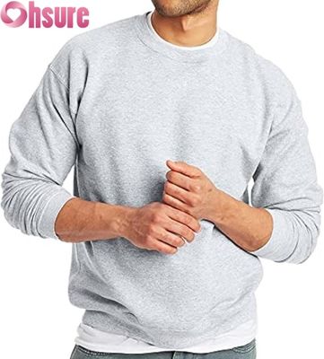 Maglietta da uomo con colletto di base. Pullover semplice in velluto. Logo personalizzato.