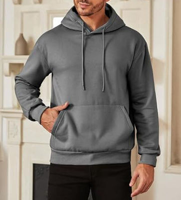 Felpa con cappuccio in tessuto amichevole, felpe con cappuccio in cotone di alta qualità, pullover oversize, felpe con cappuccio da uomo semplici e sottili