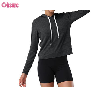 Felpa con cappuccio amichevole in cotone di alta qualità da donna, felpe casual, abbigliamento sportivo da palestra, tuta da donna tinta unita