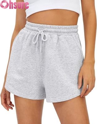 Pantaloncini sportivi da donna a vita alta ad asciugatura rapida, gonne-pantalone traspiranti con tasche per corsa ed esercizio fisico, decorazione con motivo alla moda