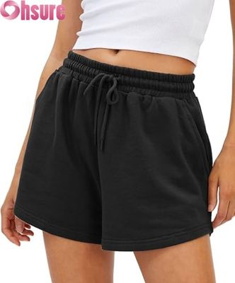 Pantaloncini sportivi da donna a vita alta ad asciugatura rapida, gonne-pantalone traspiranti con tasche per corsa ed esercizio fisico, decorazione con motivo alla moda