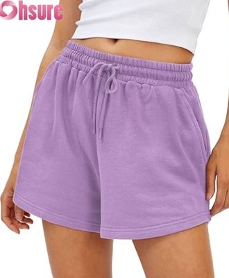 Pantaloncini sportivi da donna a vita alta ad asciugatura rapida, gonne-pantalone traspiranti con tasche per corsa ed esercizio fisico, decorazione con motivo alla moda