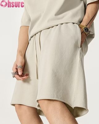 Pantaloncini da uomo in cotone e lino 2025 con elastico in vita, vestibilità ampia, traspiranti per viaggi estivi e abbigliamento casual quotidiano