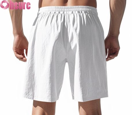 Pantaloni leggeri da uomo calzature casual estive traspiranti sportive da spiaggia Loose Fit Medi lunghezza elastica vita comoda
