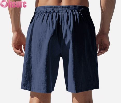 Pantaloni leggeri da uomo calzature casual estive traspiranti sportive da spiaggia Loose Fit Medi lunghezza elastica vita comoda