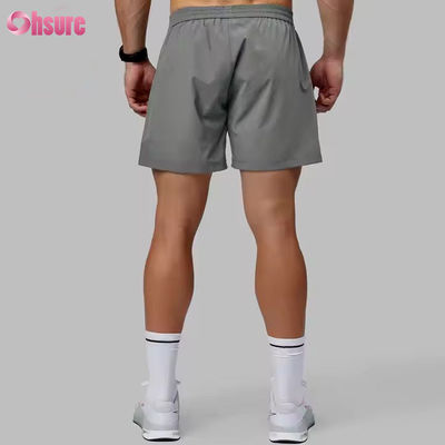 Custom High Quality Nylon Spandex Split Hem Doppio strato 5 in Sport 2 in 1 Pantaloni da ginnastica da corsa per uomini