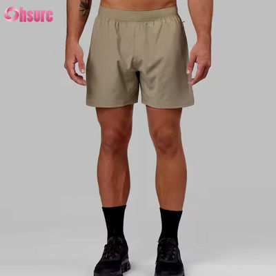 Custom High Quality Nylon Spandex Split Hem 5 in 2 in 1 allenamento atletico sport pantaloncini da ginnastica per uomini