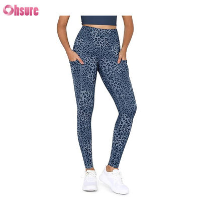 LA GENTELLA DELLA GYM Pantaloni di yoga a vita alta e spessa con tasche, allenamento per controllare la pancia Corrente Leggings yoga per donne