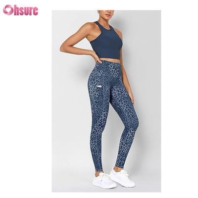 LA GENTELLA DELLA GYM Pantaloni di yoga a vita alta e spessa con tasche, allenamento per controllare la pancia Corrente Leggings yoga per donne