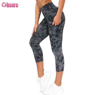 Pantaloni da yoga per donne Taia alta con tasca Controllo della pancia Leggings da ginnastica