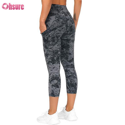 Pantaloni da yoga per donne Taia alta con tasca Controllo della pancia Leggings da ginnastica