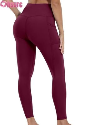 Leggings da yoga da donna con cintura alta e pantaloni da ginnastica con tasche