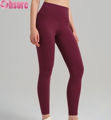 2025 Gym Womens High-Waist Yoga Leggings Controllo della pancia 4-Way Stretch Breathable Fitness Clothing Comodo Vita elastica