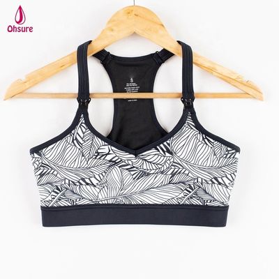 2021 Nuovo Nylon Spandex Abbigliamento Attivo Per Donne Amichevoli Per L'Infermiera Reggiseno Da Allattamento Senza Fili Reggiseno Da Maternità Sport Reggiseno Da Maternità