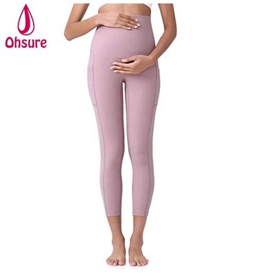 Leggings da donna premaman in morbido nylon, leggings sportivi da donna, pantaloni da donna, leggings premaman