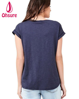 Eco-friendly Bambù allattamento al seno Infermieristica Top Maternità sostenibile T-shirt