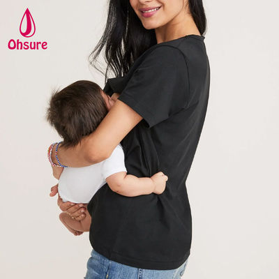 OEM Magliette di maternità Donne incinte Abbigliamento di gravidanza Manica corta Abbigliamento di allenamento di maternità Abbigliamento sportivo Magliette e top 50-100pcs