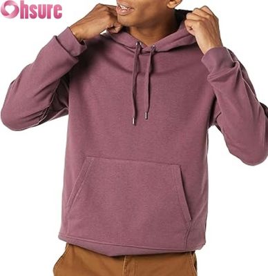 Pullover da uomo a manica lunga di colore solido con cappotto sportivo a corde di tiro