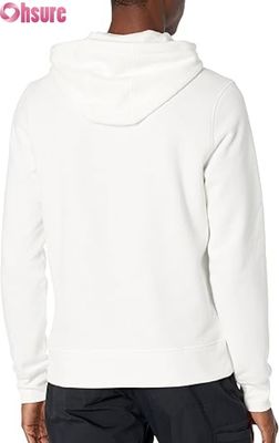 Pullover da uomo a manica lunga di colore solido con cappotto sportivo a corde di tiro