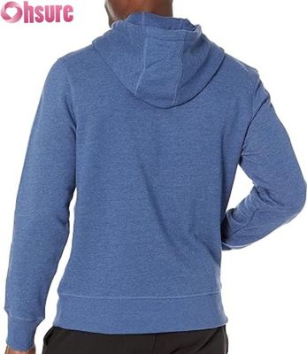 Pullover da uomo a manica lunga di colore solido con cappotto sportivo a corde di tiro
