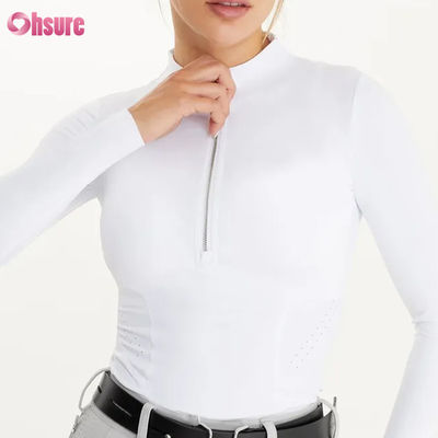 2024 Stile Unico Donna Custom Stampato Outdoor Equestrian Horse Riding Show Camicia Respirabile Nuovo Arrivo Pantalone