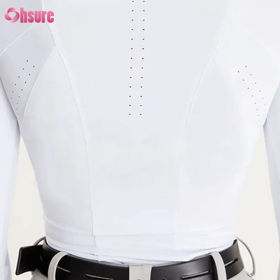2024 Stile Unico Donna Custom Stampato Outdoor Equestrian Horse Riding Show Camicia Respirabile Nuovo Arrivo Pantalone