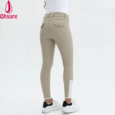 Pantaloni da equitazione personalizzati con logo, pantaloni da donna, pantaloni da equitazione, leggings da equitazione, pantaloni con seduta intera in silicone