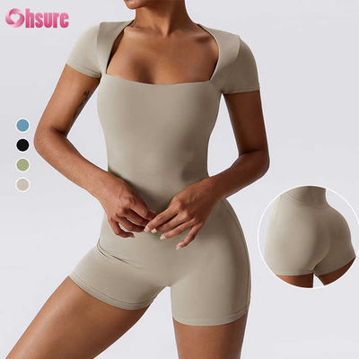 Colore solido Giocatore di alta qualità Abito da ginnastica per donne Tessuto a maglia morbido e confortevole Stile casual sopra il ginocchio Lunghezza superiore