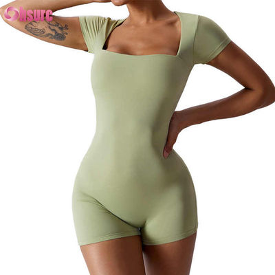 Colore solido Giocatore di alta qualità Abito da ginnastica per donne Tessuto a maglia morbido e confortevole Stile casual sopra il ginocchio Lunghezza superiore
