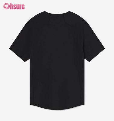 Maglietta da palestra personalizzata da uomo, ad asciugatura rapida, top da allenamento, traspirante, manica raglan, leggera, in poliestere e spandex - Tessuto da 300 gsm