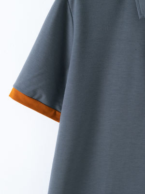 Stampa personalizzata del logo OEM da uomo per polo estive, abbigliamento da lavoro da ufficio e palestra, abbigliamento casual stampato, taglie XS-2XL, tinta unita, lavorato a maglia